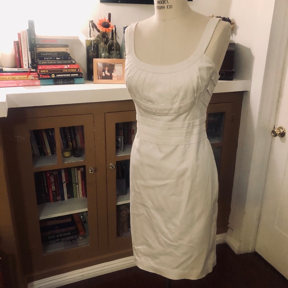 Calvin Klein White Wiggle Dress